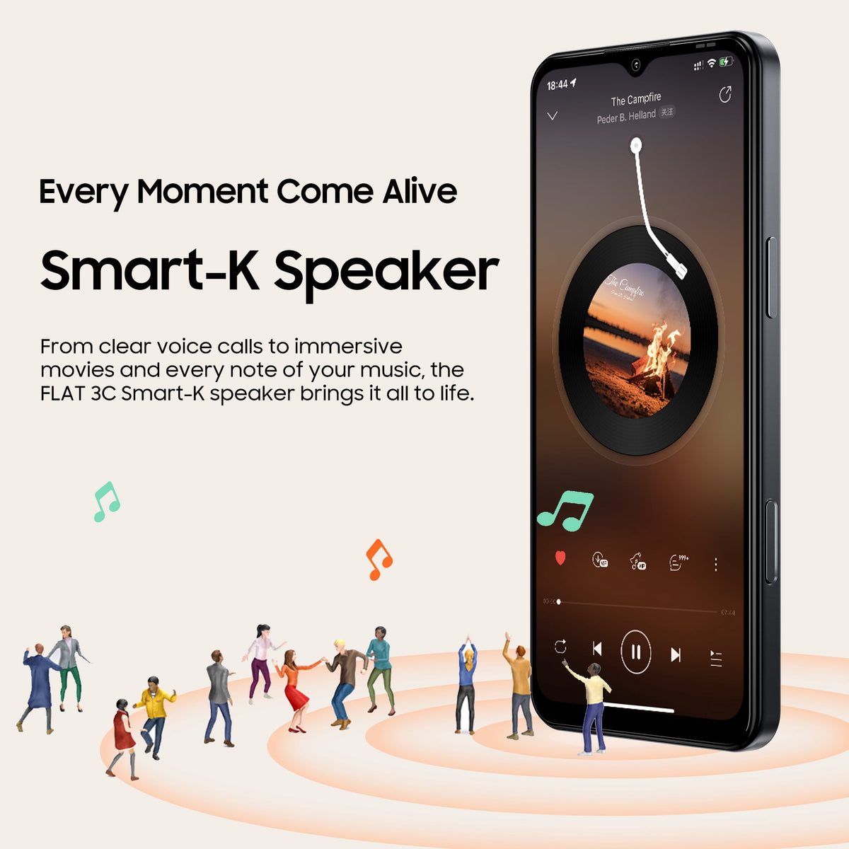 OSCAL FLAT 3C Unlocked Cell Phone,Android 16 Phone with 6.56" HD+ Display,5000mAh Battery,16(4+12)+64GB/1TB Expandable,32MP Rear Camera,IP54,DokeOS 5.0,Black